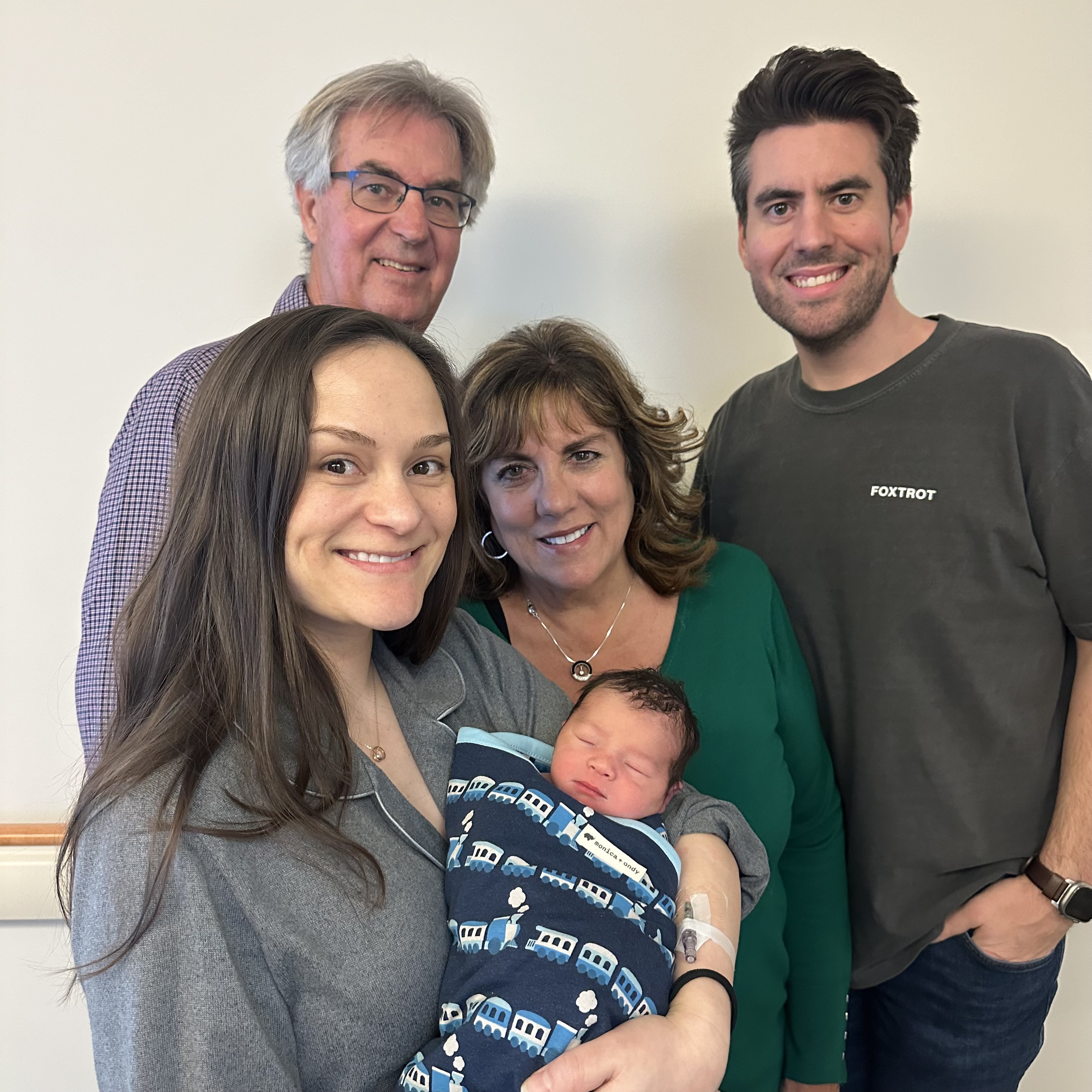 Baby Florian with parents